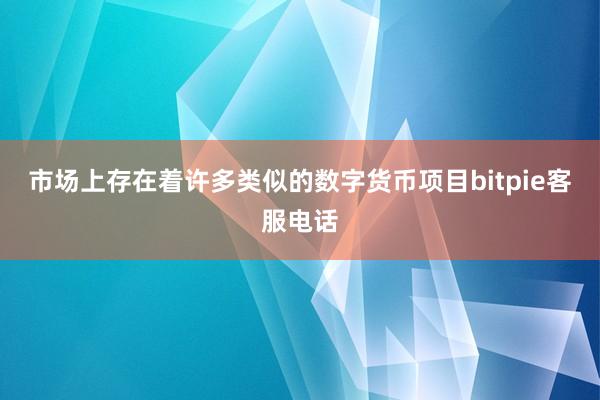 市场上存在着许多类似的数字货币项目bitpie客服电话