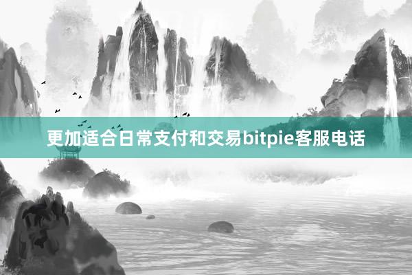 更加适合日常支付和交易bitpie客服电话