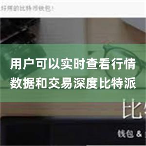 用户可以实时查看行情数据和交易深度比特派