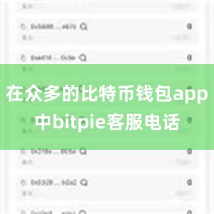 在众多的比特币钱包app中bitpie客服电话